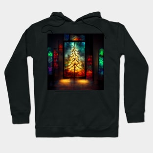 Holidays Christmas Tree Stained Glass Hoodie